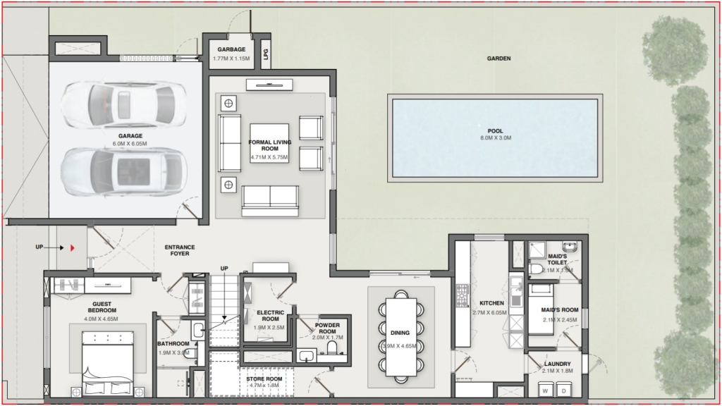 1-VILLA-4-BEDROOM -TYPE-A-ground