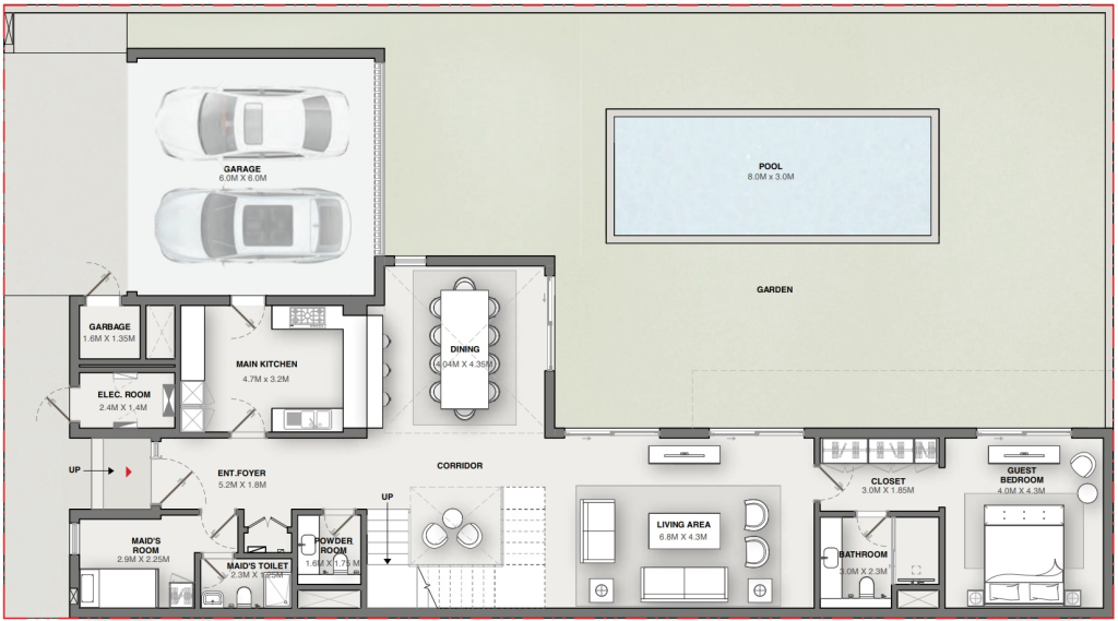 1-VILLA-4-BEDROOM -TYPE-B-ground