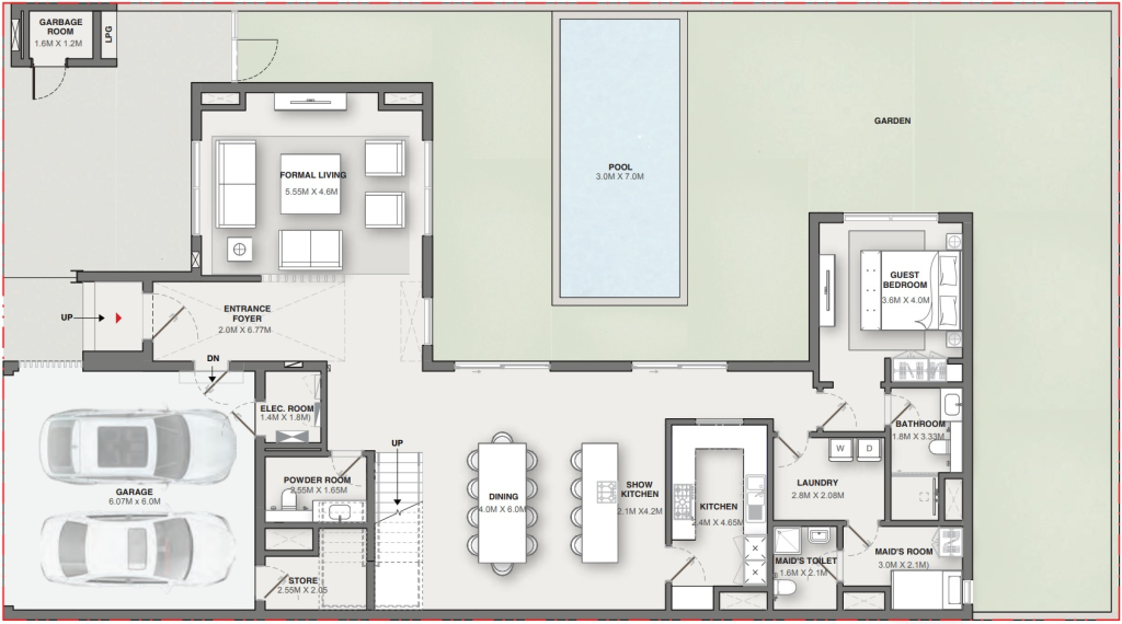 1-VILLA-4-BEDROOM -TYPE-C-ground