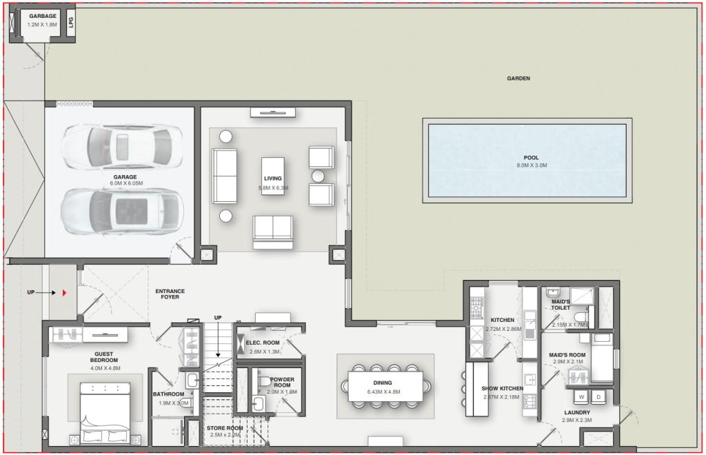 1-VILLA-5-BEDROOM -TYPE-A-ground