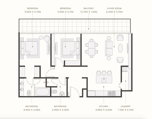 Reve - 2 BEDROOM TYPE 2