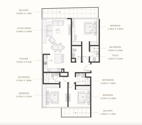 Reve - 3 BEDROOM TYPE 1