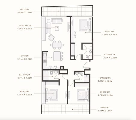 Reve - 3 BEDROOM TYPE 2