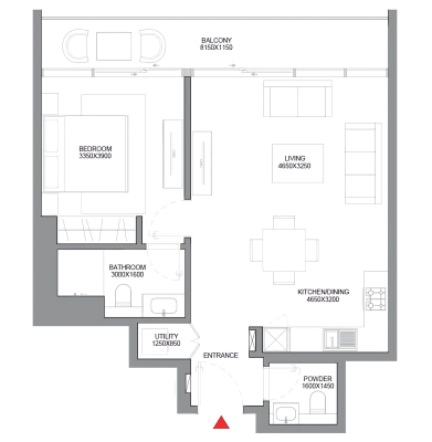 VERDE 1 BR APARTMENT TYPE B