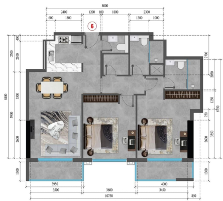 lilium-2-bedroom-a