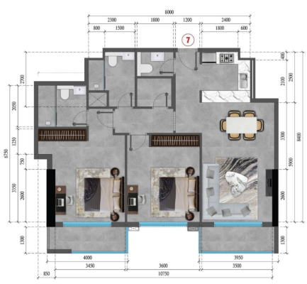 lilium-2-bedroom-b